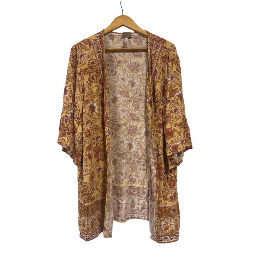 Knox Rose Multicolor Patterned Kimono